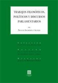 Portada de: TRABAJOS FILOSOFICOS, POLITICOS Y DISCURSOS PARLAMENTARIOS