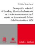 Portada de: LA SUSPENSION INDIVIDUAL DE DERECHO Y LIBERTADES..