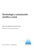 Portada de: TERMINOLOGÍA Y COMUNICACIÓN CIENTÍFICA Y SOCIAL