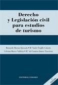 Portada de: DERECHO Y LEGISLACION CIVIL PARA ESTUDIOS DE TURISMO