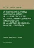 Portada de: LA RECEPCION POR EL TRIBUNAL CONSTITUCIONAL...