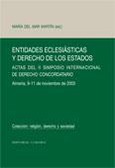 Portada de: ENTIDADES ECLESIASTICAS Y DERECHO DE LOS ESTADOS