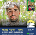 Presentación de Las voces de Málaga, conversación entre el filólogo Álvaro Molina con Héctor Márquez